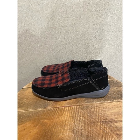 Clarks Mens Gorwin Slip On Buffalo Check Shoes size 8.5 - Picture 7 of 8